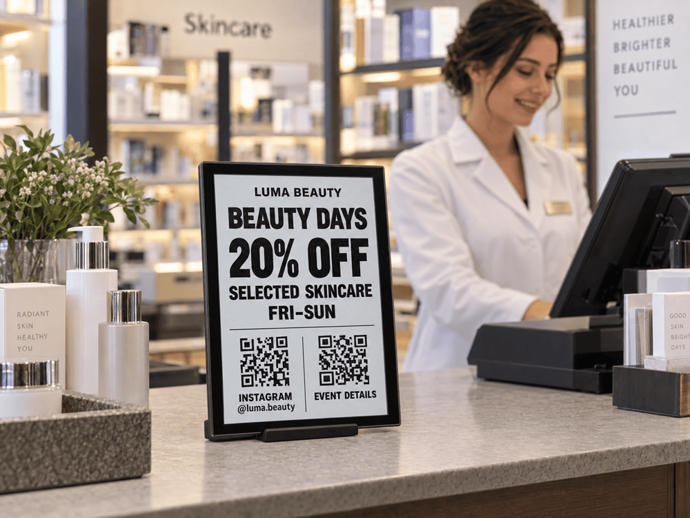 Counter and pickup notices · VB097 · 9.7-inch monochrome