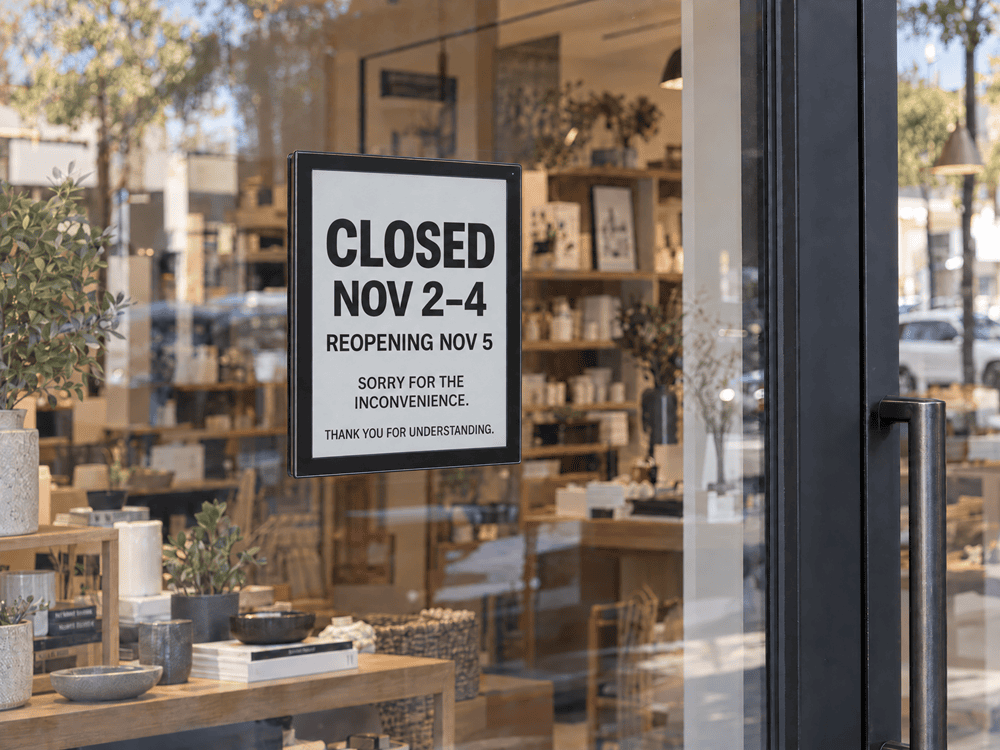 store notices · VB133 · 13.3-inch monochrome